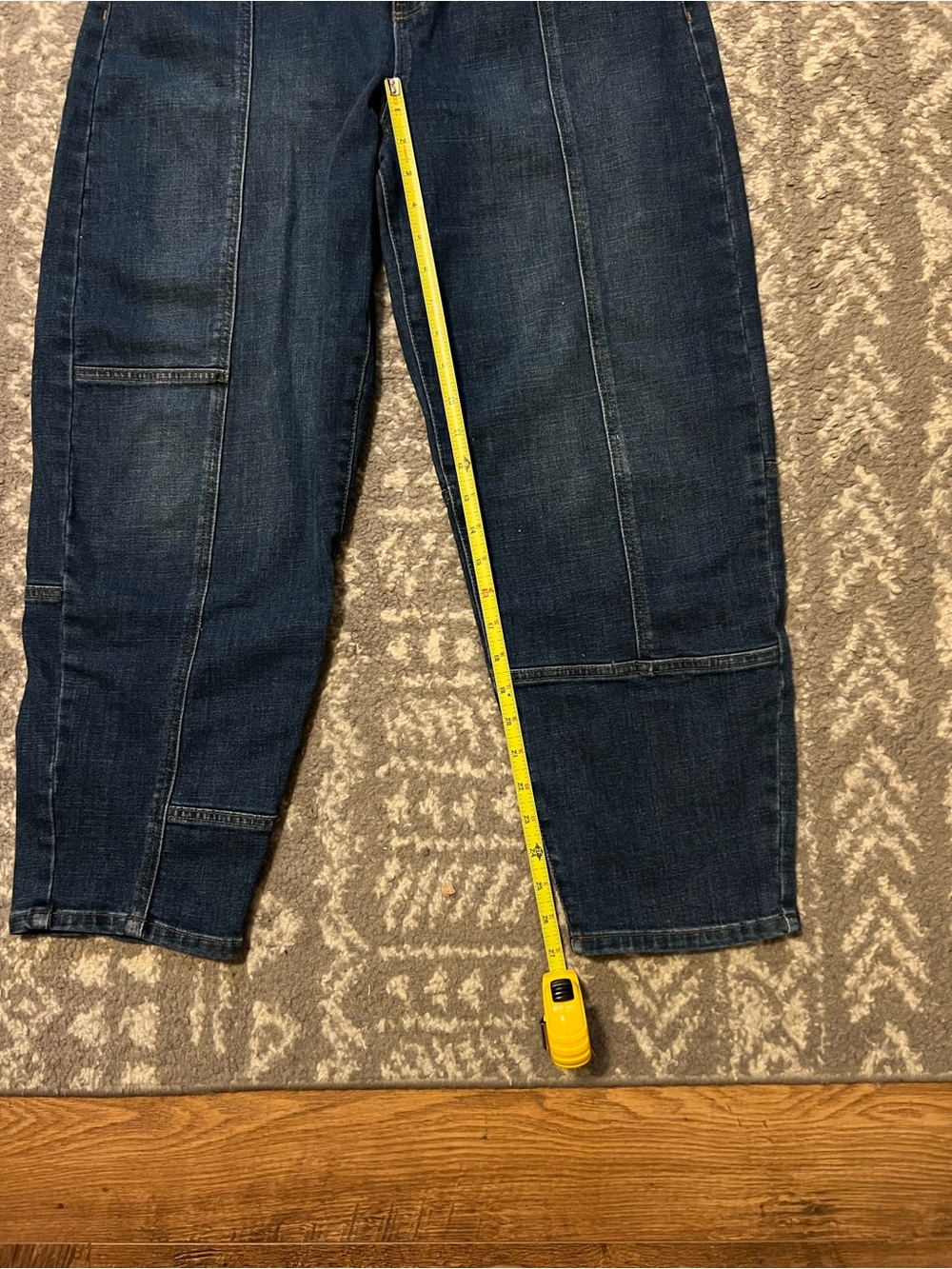 Banana Republic barrel Dark Blue Panel Detail Jeans size 10 (Z124) - Picture 2 of 9